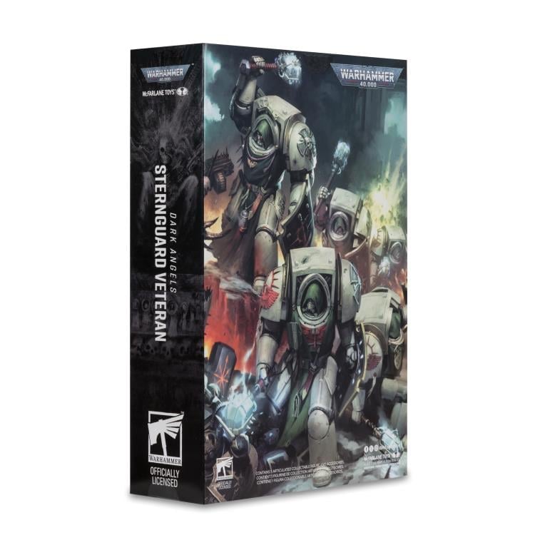 Dark Angels Sternguard Veteran Warhammer 40K 7-Inch Figure — Box Art Close-Up Back Panel