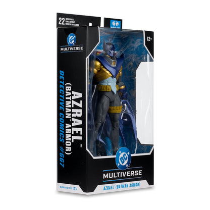 Azrael Batman Armor DC Multiverse 7-Inch Action Figure — Package Side View Showing Detective Comics #667 Branding