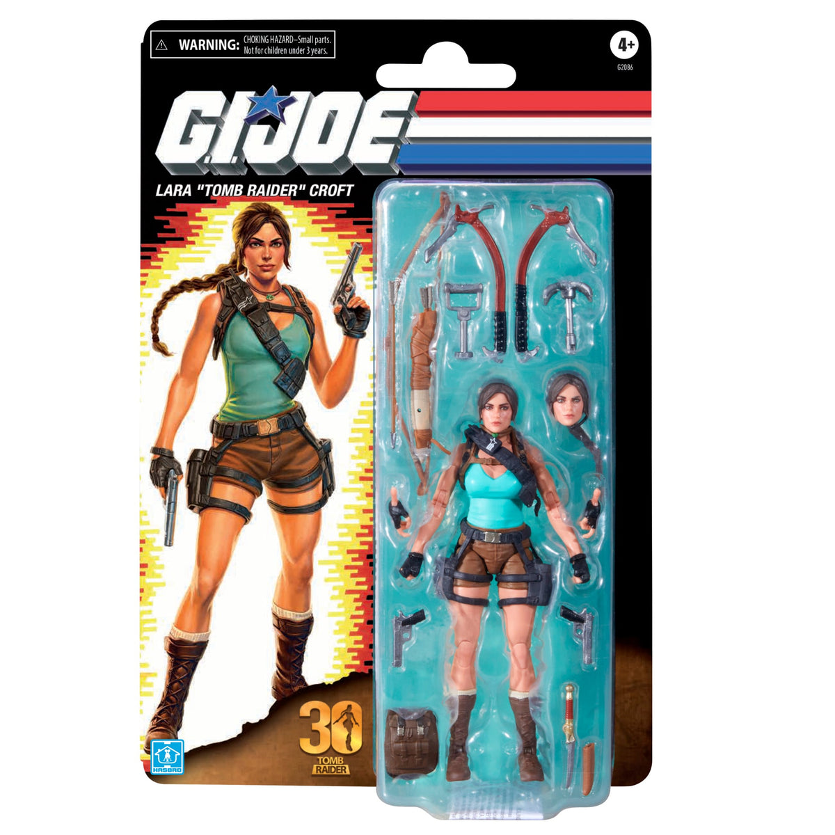 Lara Croft G.I. Joe Classified Series 6-Inch Figure — Card Front Package Art