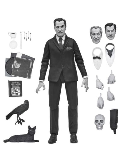 Vincent Price NECA Ultimate 7-Inch Figure — Complete Contents Display All Accessories Laid Out