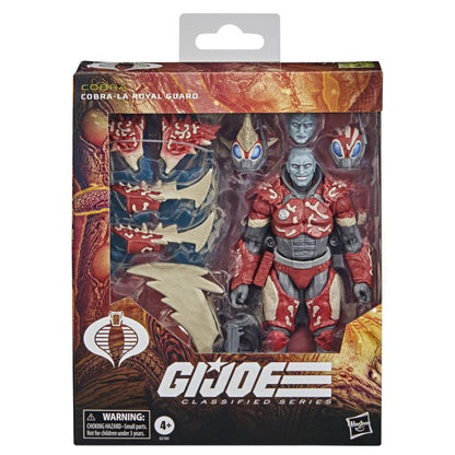 Cobra-La Royal Guard GI Joe Classified 6-Inch Figure — Box Back with Alternate Heads Detail