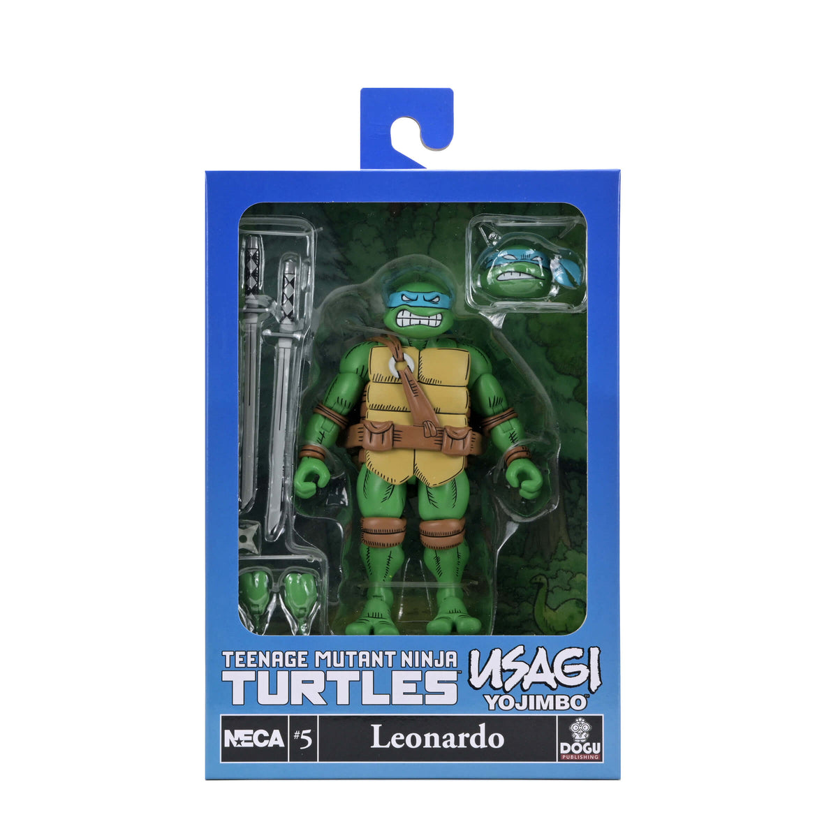 Leonardo TMNT x Usagi Yojimbo NECA 7-Inch Figure — Window Box Package Front
