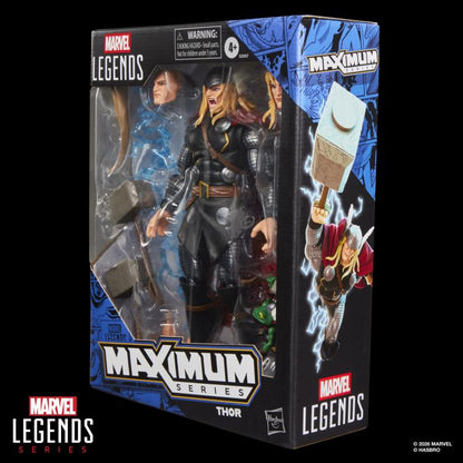 Thor Marvel Legends Maximum Series 6-Inch Figure — Package Side View Box Art Detail
