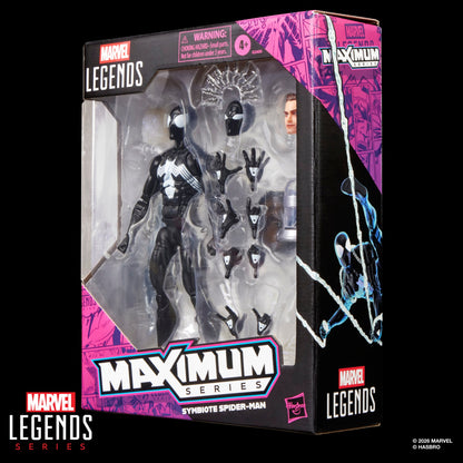 Symbiote Spider-Man Marvel Legends Maximum Series — Package Detail Side View