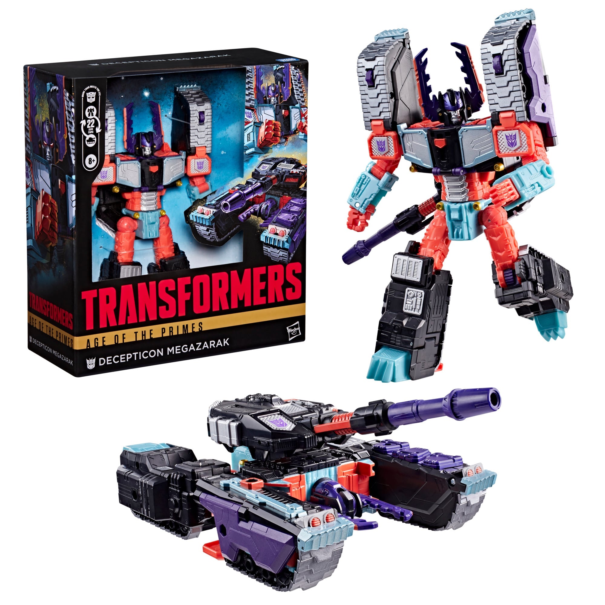 Megazarak Age of the Primes Leader Class — Package Detail Box Front with Figure