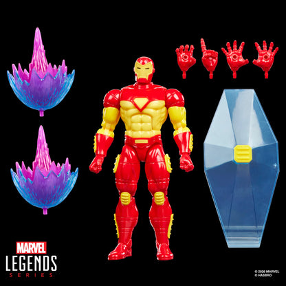 Iron Man Marvel Legends Gamerverse 6-Inch — Accessories Included with Energy Burst Effects, Alternate Hands, and Shield