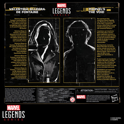 Valentina Allegra de Fontaine & The Void Thunderbolts Marvel Legends Two-Pack — Box Back with Character Bios