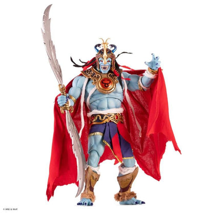 Mumm-Ra ThunderCats Mondo 1/6 Scale Figure — Front View Holding Sword of Plun-Darr White Background