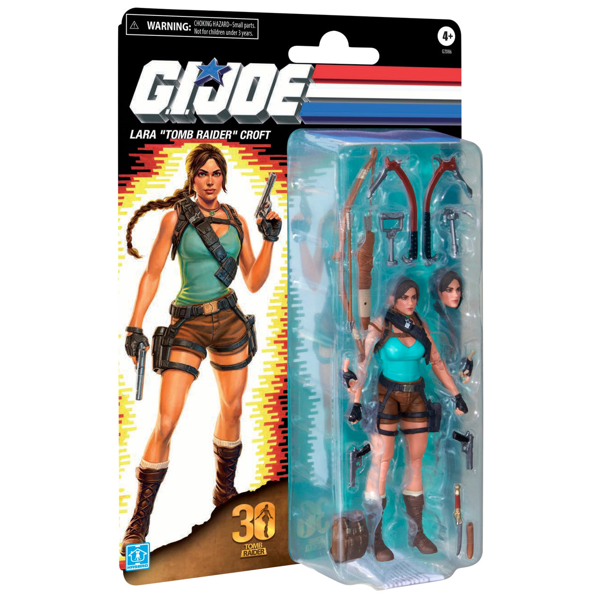 Lara Croft G.I. Joe Classified Series 6-Inch Figure — Card Front Angled Package Detail