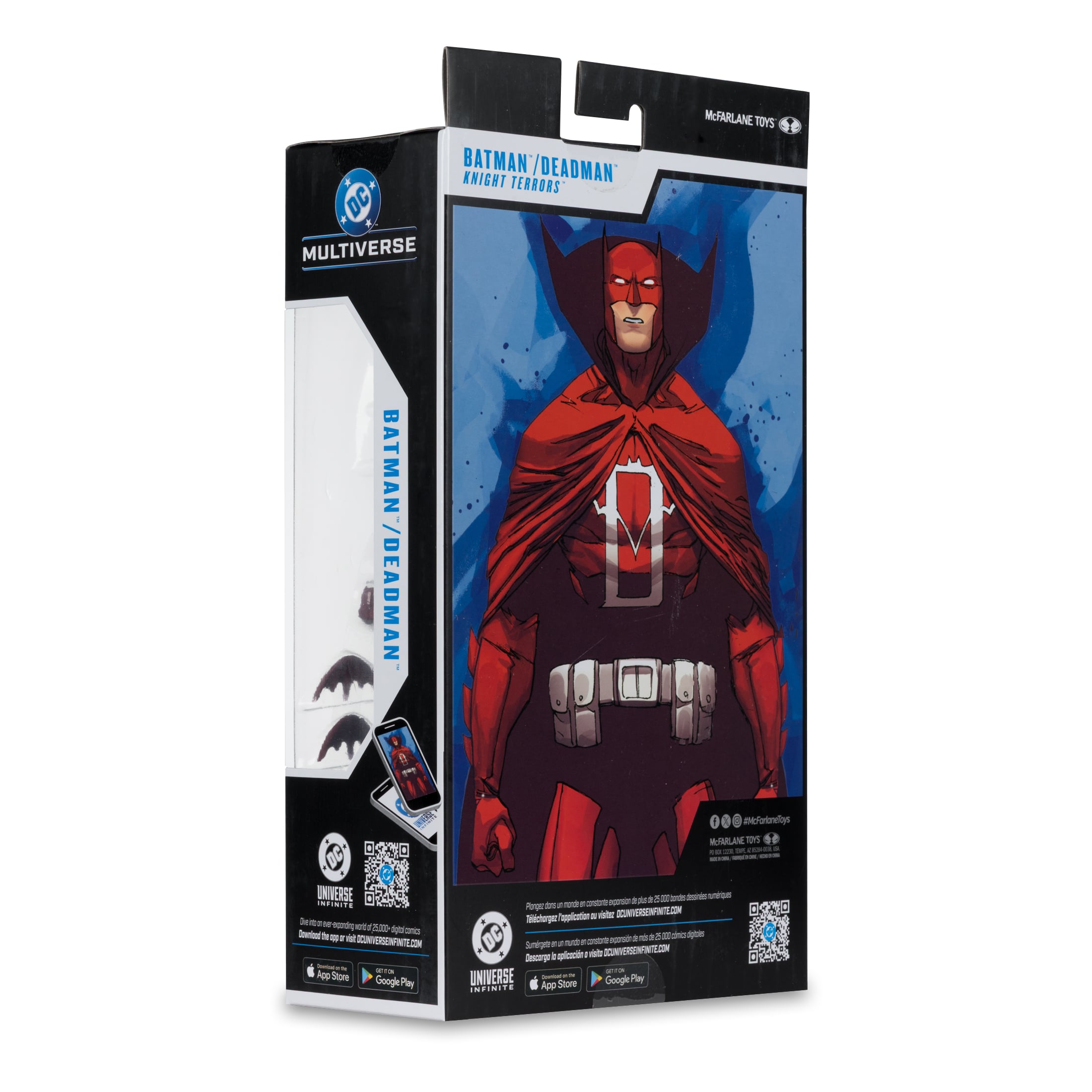 Knight Terrors Batman DC Multiverse 7-Inch — Box Art Close-Up Showing Comic Illustration on Package Back