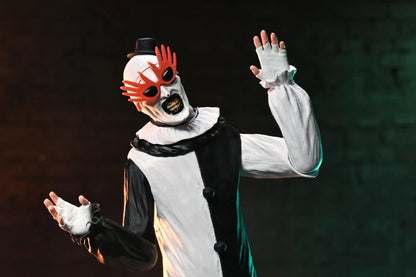 Art the Clown Terrifier 2 NECA Ultimate 7-Inch — Alternate Red Sunglasses Faceplate Close-Up