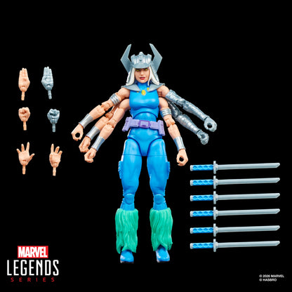 Marvel's Spiral Marvel Legends Gamerverse 6-Inch — Accessories Included with Six Swords, Alternate Hands, and Six-Arm Figure Detail
