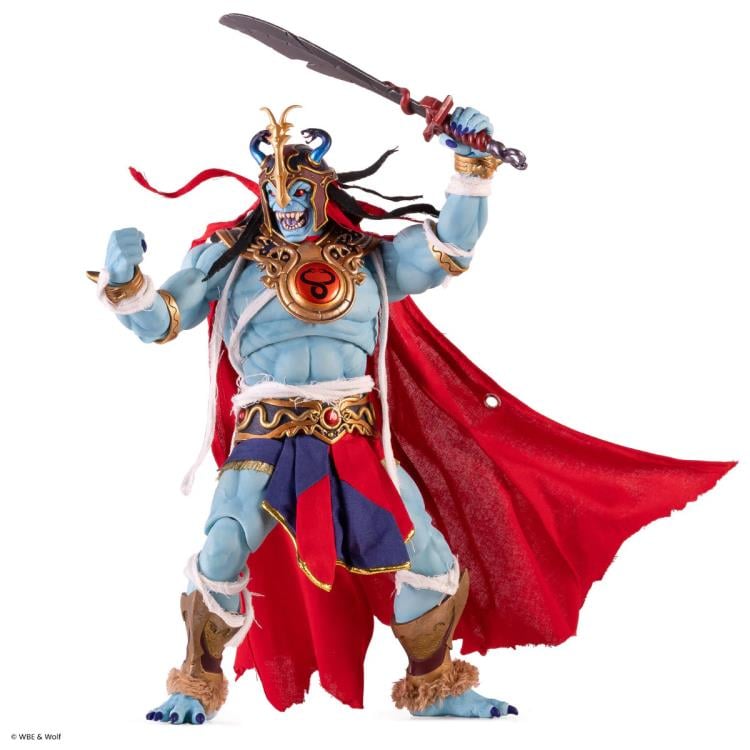 Mumm-Ra ThunderCats Mondo 1/6 Scale Figure — Articulation Pose Raising Classic Sword White Background