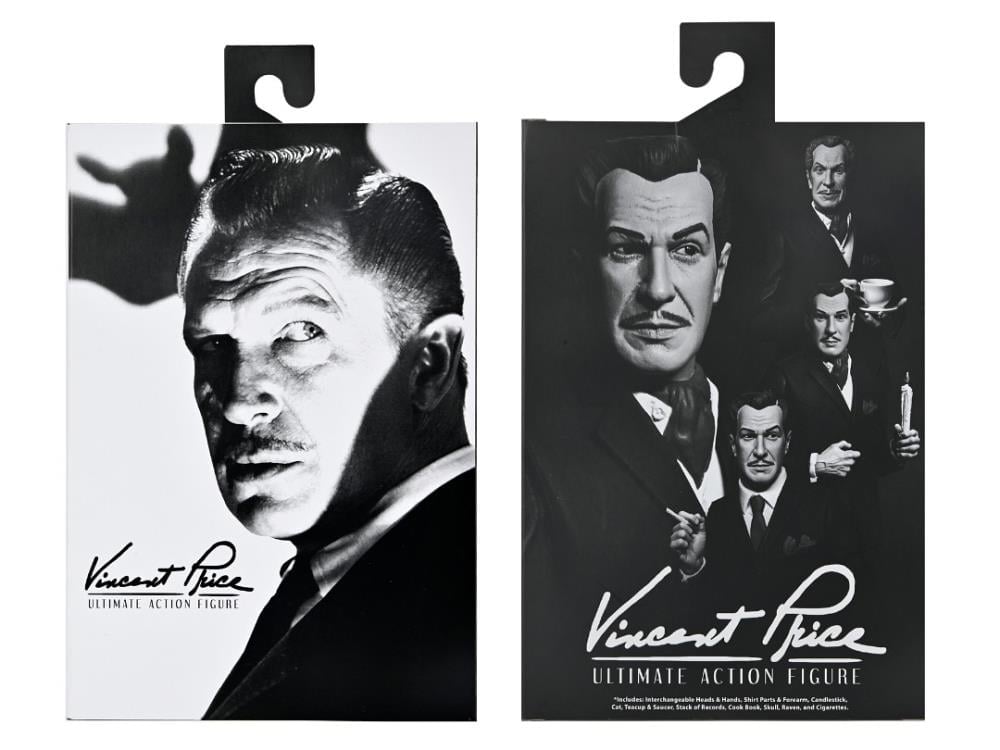 Vincent Price NECA Ultimate 7-Inch Figure — Box Front and Back Package Detail