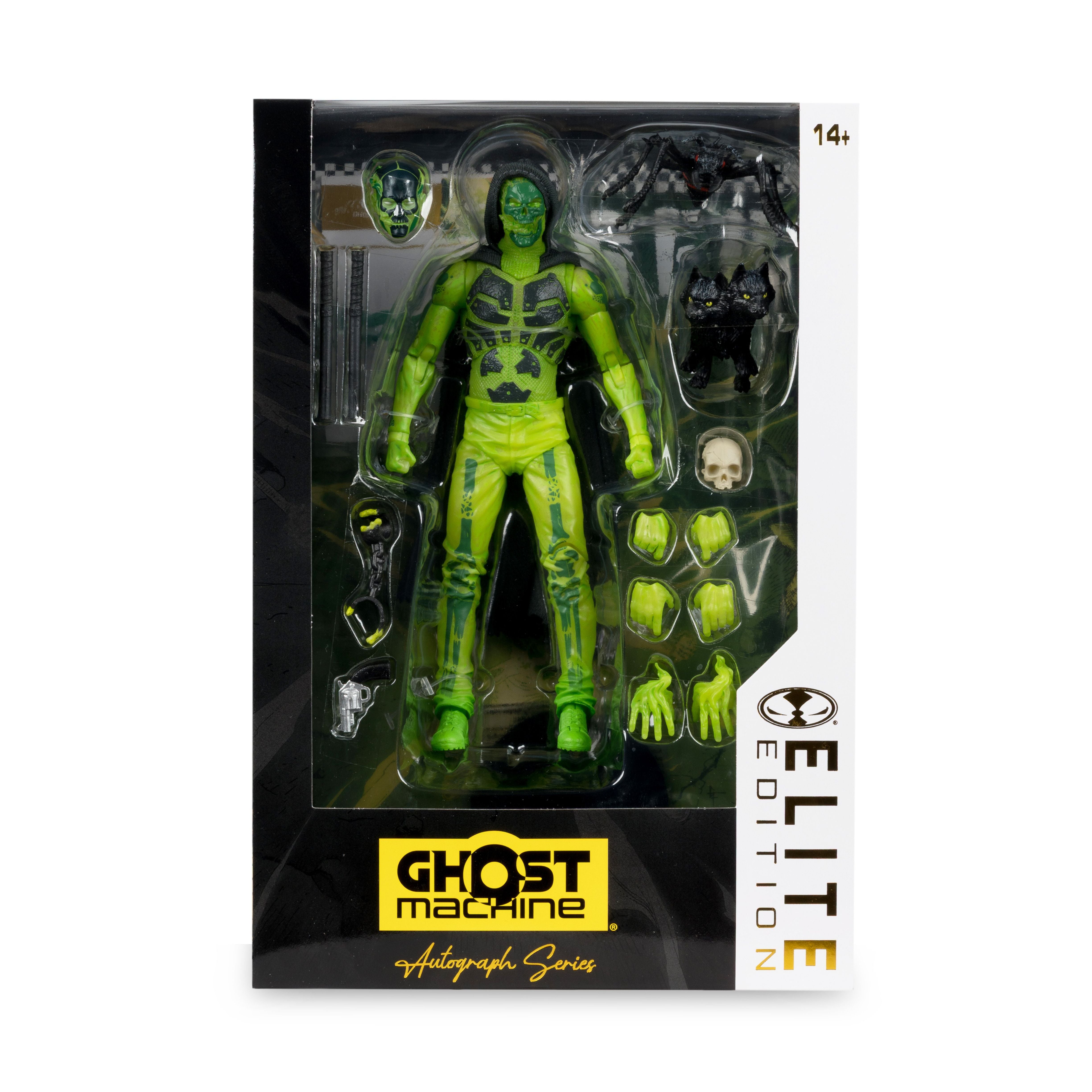 Geiger McFarlane Elite Edition 7-Inch Action Figure — Contents Display Showing Figure and Full Accessories in Package