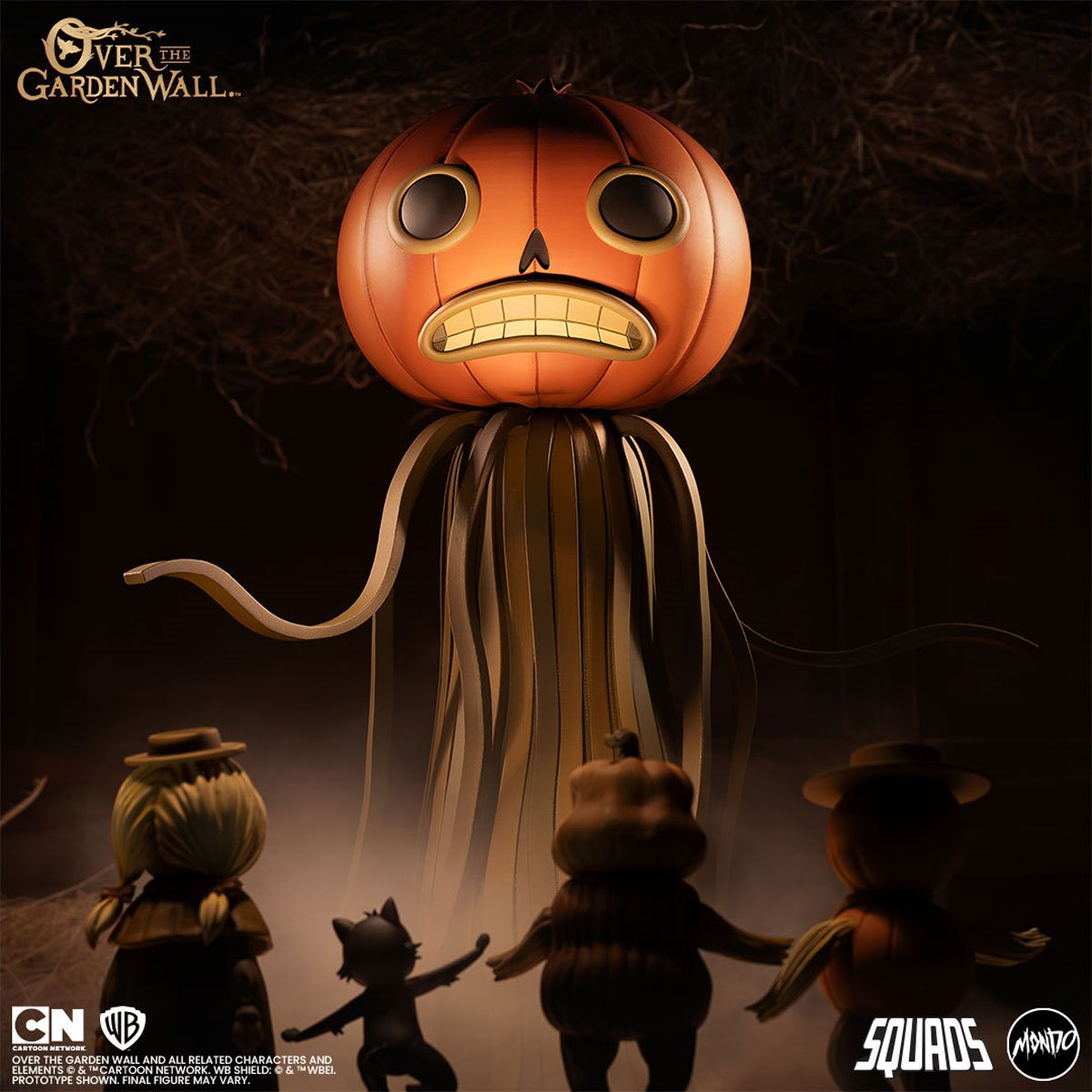 Over the Garden Wall Chapter 2 Figure Set — Dark Barn Enoch Scene with Pumpkin People