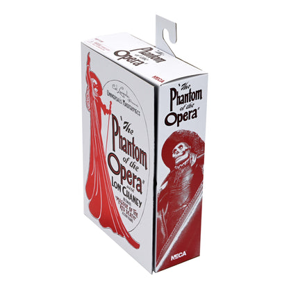 Phantom of the Opera Ultimate Masque of the Red Death Black & White 7-Inch Action Figure — Package Detail Showing Back and Side with Red Poster Graphic and Character Photo