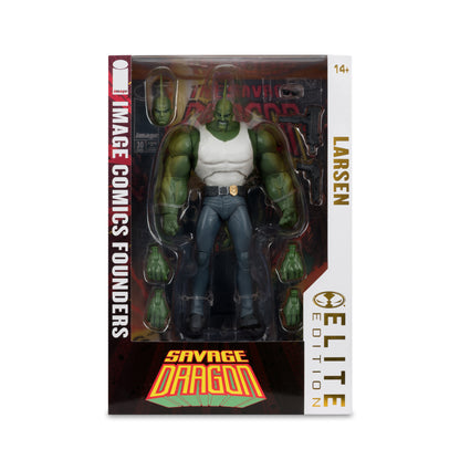 Savage Dragon McFarlane Elite Edition Image Comics Founders Series 7-Inch — Bubble Detail Front View in Package