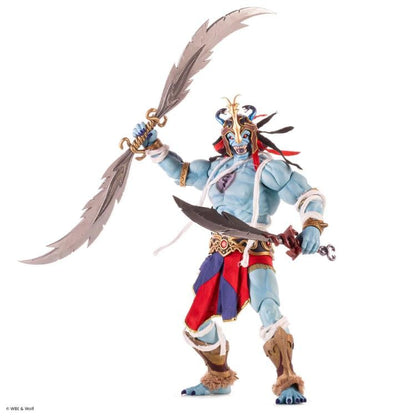 Mumm-Ra ThunderCats Mondo 1/6 Scale Figure — Dual Sword Raised Combat Pose White Background