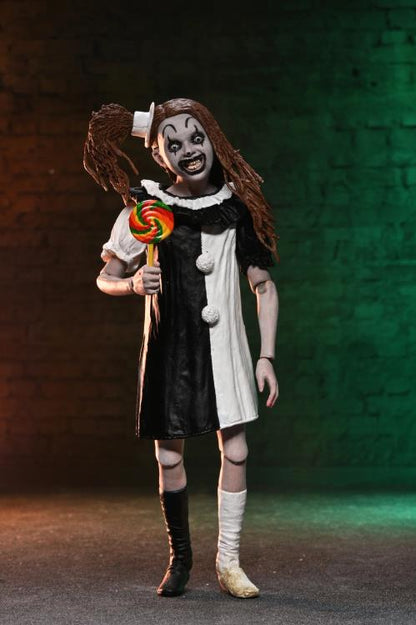 Little Pale Girl Terrifier 2 NECA Ultimate 7-Inch — Holding Lollipop Accessory Front View
