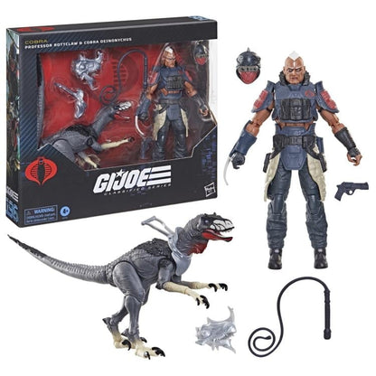 G.I. Joe Classified Series #196 Professor Rottclaw Cobra Deinonychus — Box Art Close-Up