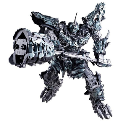Grimlock Studio Series Titan Class Robot Mode — White Background Dynamic Pose Swinging Mace