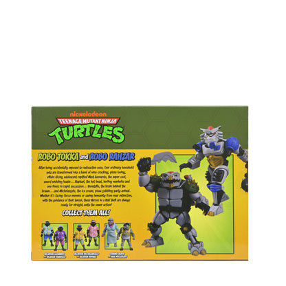 Robo Tokka & Robo Rahzar TMNT 1987 Two-Pack — Box Back with Collect Them All Line-Up