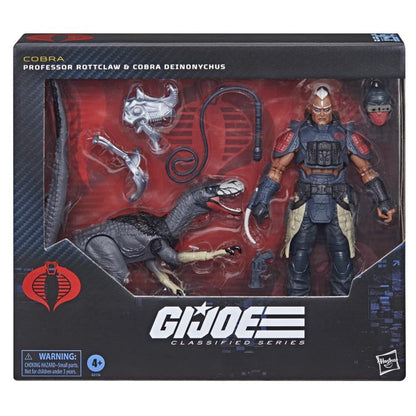 G.I. Joe Classified Series #196 Professor Rottclaw Cobra Deinonychus — Box Back