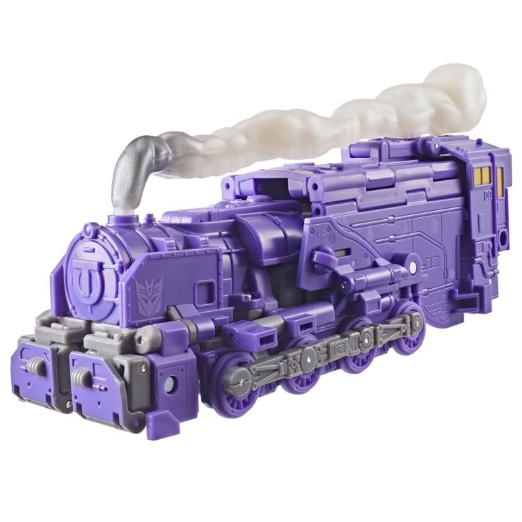 Astrotrain Studio Series 86 Leader Figure — Space Shuttle Mode Three-Quarter View White Background