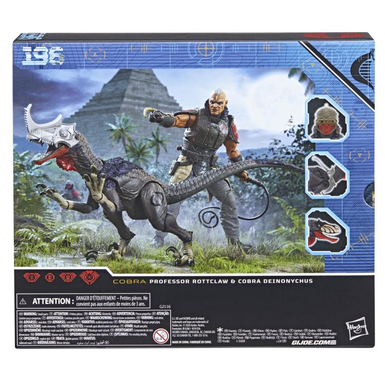 G.I. Joe Classified Series #196 Professor Rottclaw Cobra Deinonychus Full Package — Package Detail