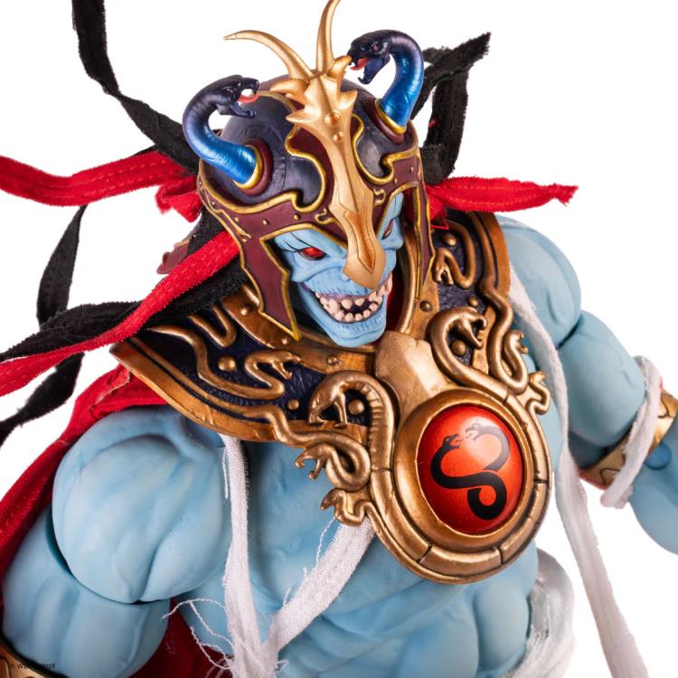 Mumm-Ra ThunderCats Mondo 1/6 Scale Figure — Helmet Close-Up with Snake Medallion Detail