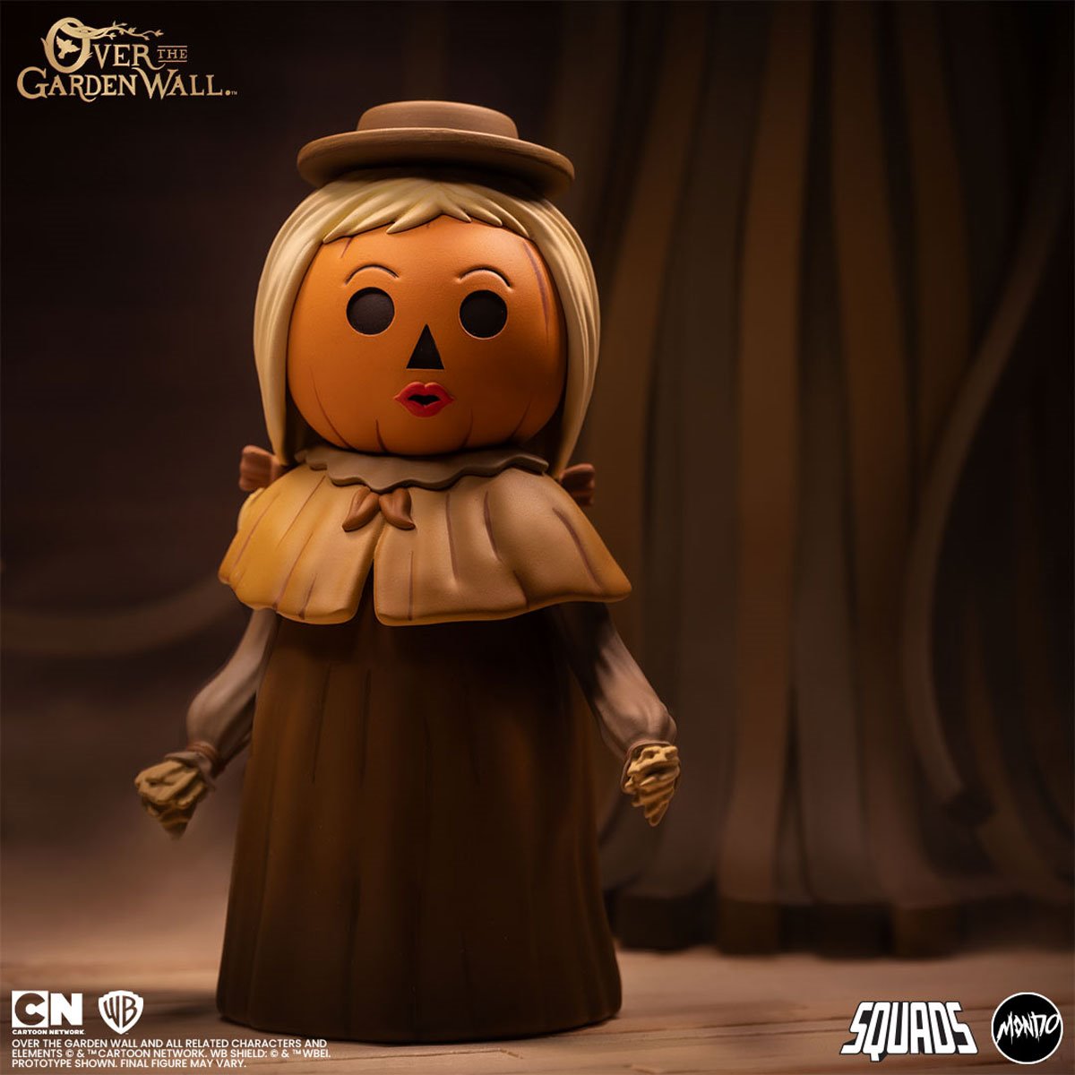 Dancing Skeleton Over the Garden Wall Mondo Figure — Swappable Pumpkin Head Articulation Pose