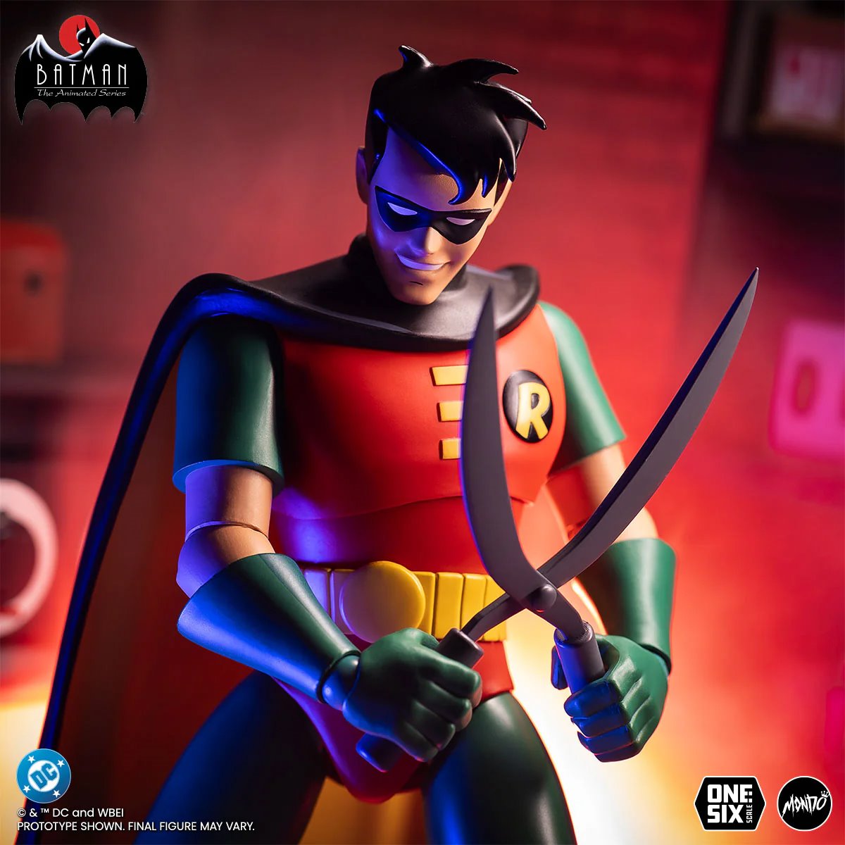 Robin Batman Animated Series Mondo 1:6 Figure — Hedge Trimmers Atmospheric Scene