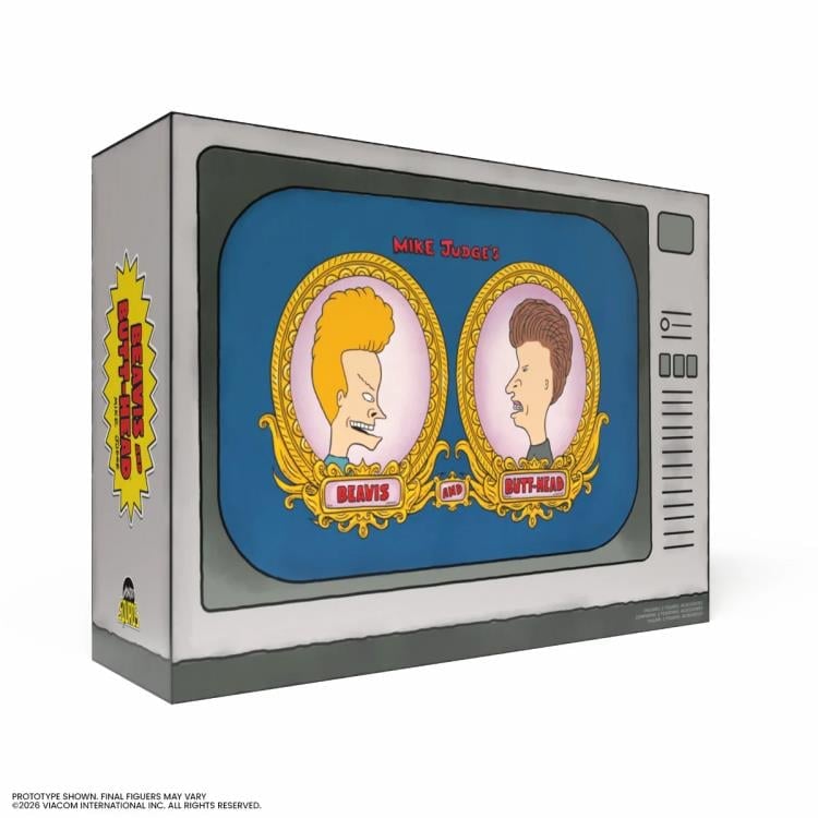 Beavis and Butt-Head Mondo Squads — Television-Shaped Retail Box Art Side Angle