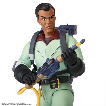 Winston Zeddemore Real Ghostbusters Mondo 1/12 Figure — Upper Body and Particle Thrower Close-Up