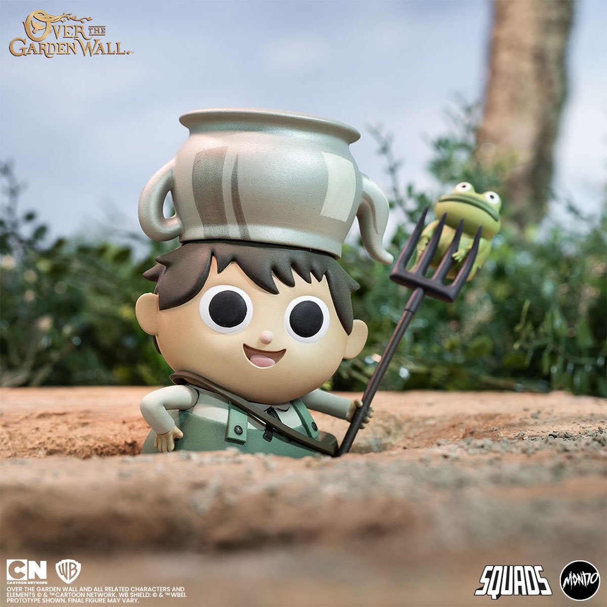 Enoch Over the Garden Wall Mondo Figure — Glow-in-the-Dark Face Close-Up Dark Background
