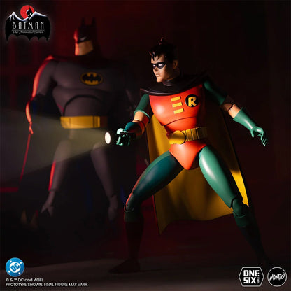 Robin Batman Animated Series Mondo 1:6 Figure — Flashlight Batman Duo Dark Scene