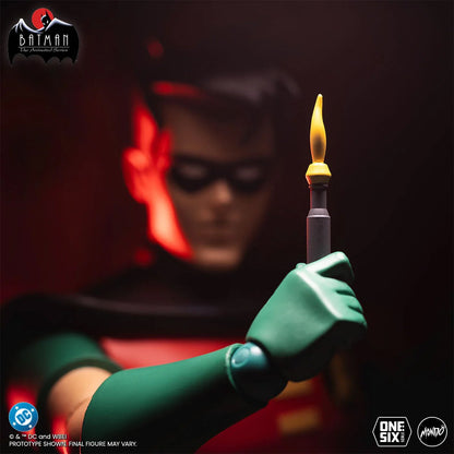 Robin Batman Animated Series Mondo 1:6 Figure — Torch Accessory Flame Detail Close-Up