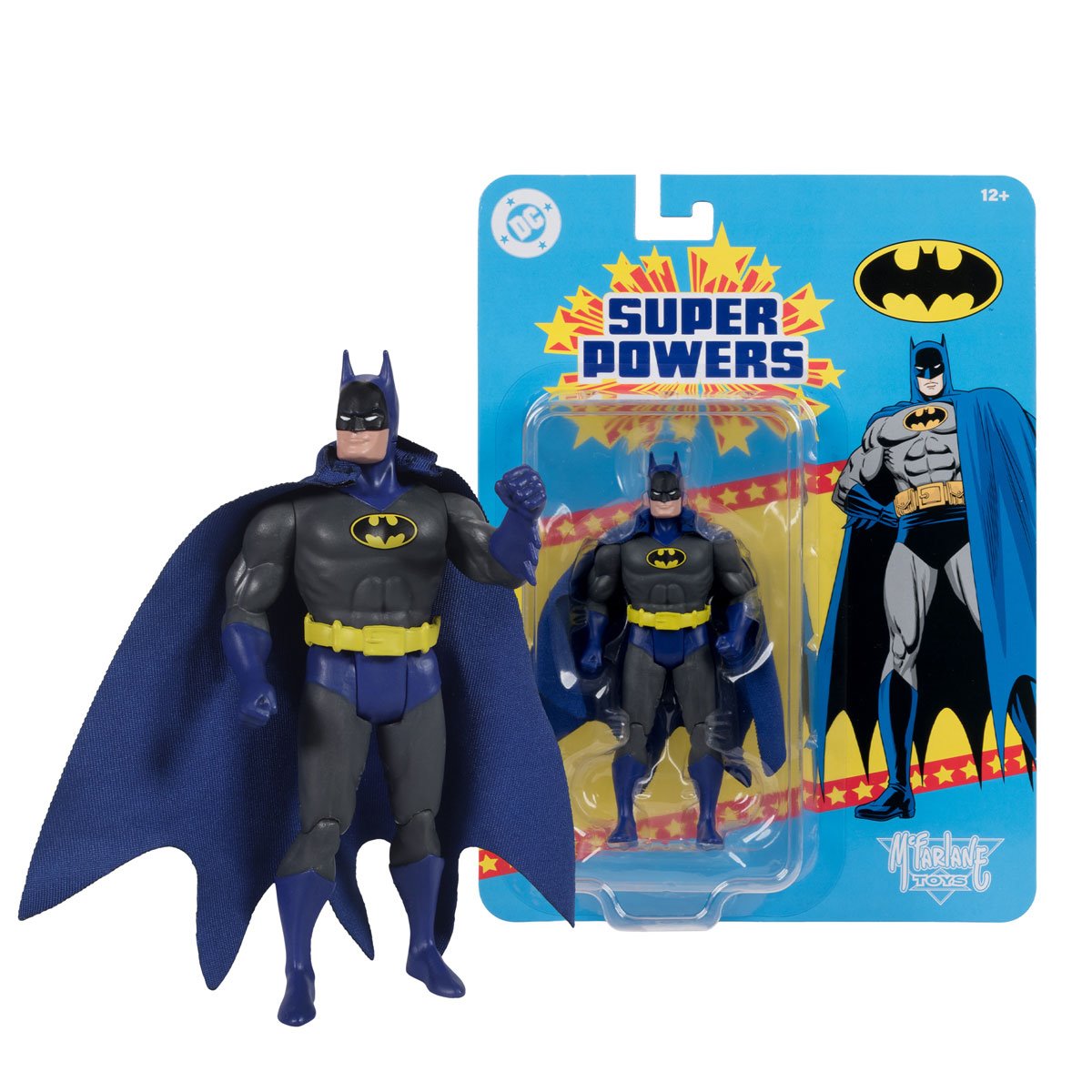 Batman 1990s DC Super Powers 4.5-Inch Figure — Figure with Blister Card Package Front