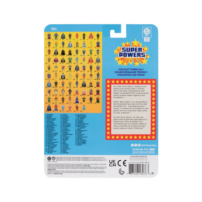 Batman 1990s DC Super Powers 4.5-Inch Figure — Card Back with Collect Them All Checklist
