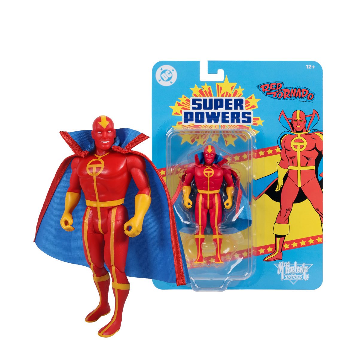Red Tornado DC Super Powers 4.5-Inch Figure — Figure with Blister Card Package Front