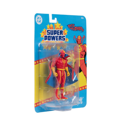 Red Tornado DC Super Powers 4.5-Inch Figure — Blister Card Package Side View