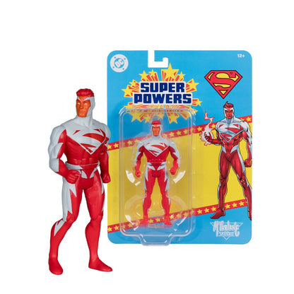 Superman Red DC Super Powers 4.5-Inch Figure — Figure with Blister Card Package Front Second Angle