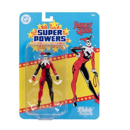 Harley Quinn DC Super Powers 4.5-Inch Figure — Blister Card Package Front Second Print