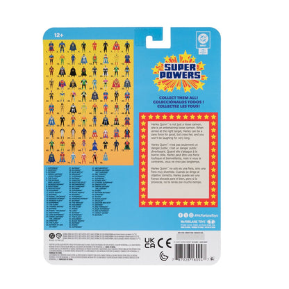 Harley Quinn DC Super Powers 4.5-Inch Figure — Card Back Second Print