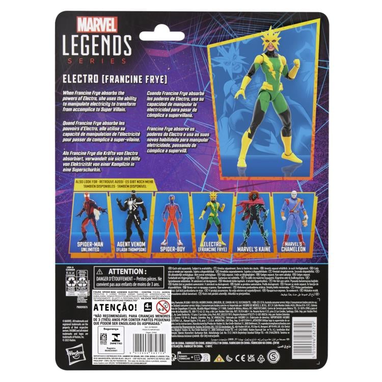 Electro (Francine Frye) Spider-Man Marvel Legends Retro Collection Action Figure