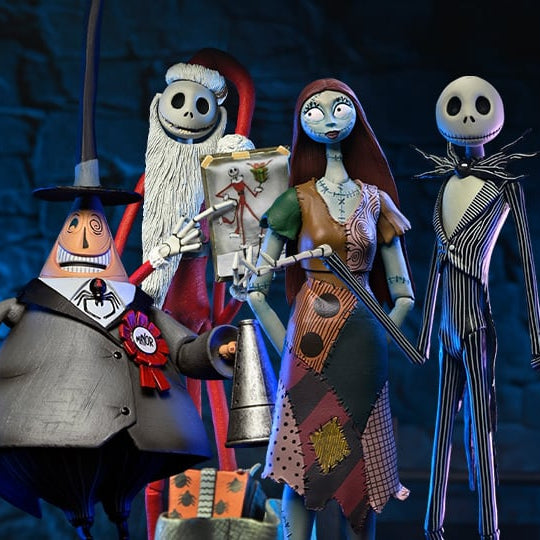 The Nightmare Before Christmas NECA Ultimate Complete Set of 4 Action Figures