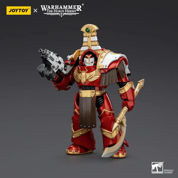 Sekhmet Terminator Cabal Sekhmet with Combi-Bolter and Achea Force Weapon Warhammer: The Horus Heresy Thousand Sons 1/18 Scale Action Figure