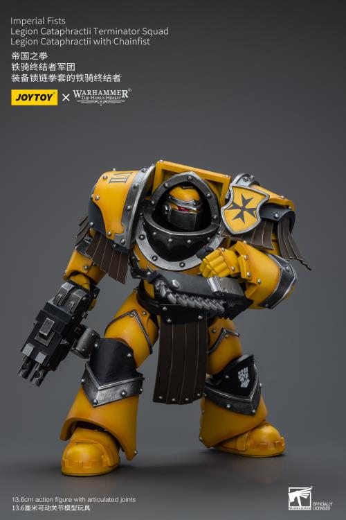 Cataphractii Terminator Squad Legion Cataphractii with Chainfist Warhammer: The Horus Heresy Imperial Fists Legion 1/18 Scale Action Figure