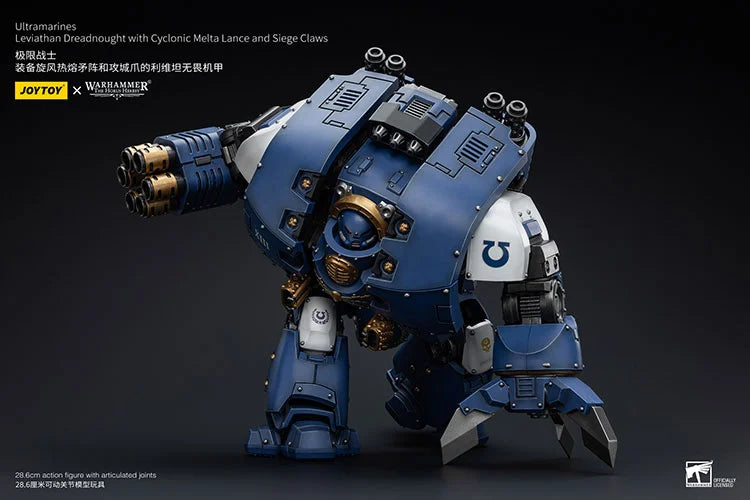 Leviathan Dreadnought with Cyclonic Melta Lance and Siege Claw Warhammer: The Horus Heresy Ultramarines 1/18 Scale Action Figure